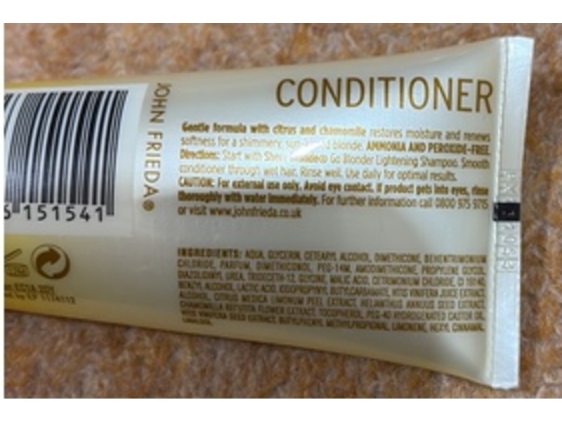 John Frieda Sheer Blonde Go Blonder Lightening Conditioner, 50 mL