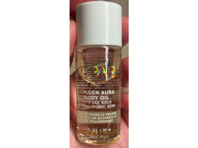 Kopari Golden Aura Body Oil, Gold & Hyaluronic Acid, 0.7 fl oz/20 mL
