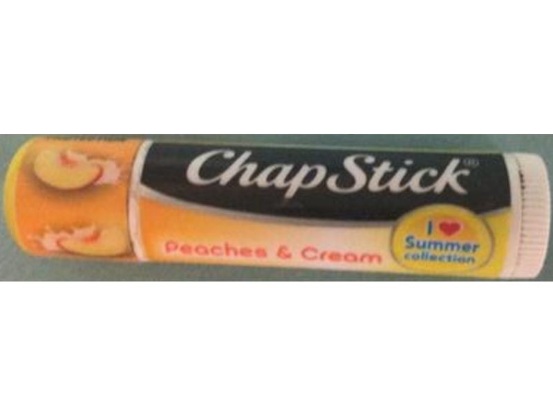 Chapstick Summer Collection Lip Balm, Peaches & Cream, 0.15 oz/4 g, Pack Of 2