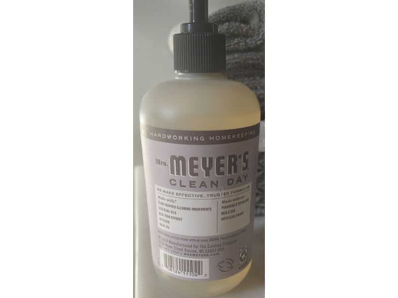 Mrs. Meyers Clean Day Hand Soap, Lavender Scent, 12.5 fl oz/370 mL