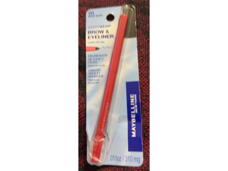 Maybelline Expert Wear Brow & Eye Liner, 151 Velvet Black, 0.011 oz/310 mg