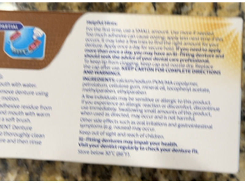 Poligrip Extra Care Denture Adhesive, 2.2 oz/62 g, Pack Of 2