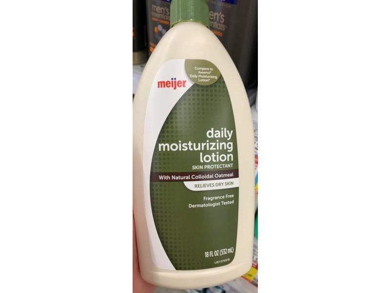Meijer Daily Moisturizing Lotion, Fragrance Free, 18 fl oz/532 mL