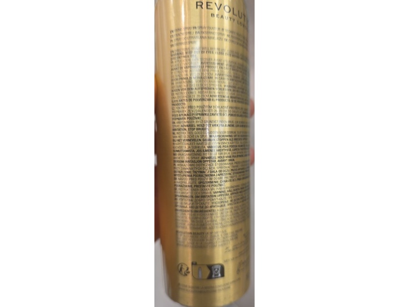 Revolution Beauty London Superfix Ultra Glow Illuminating Fixing Mist, Caffeine & Argan Oil, 5.07 fl oz/150 mL