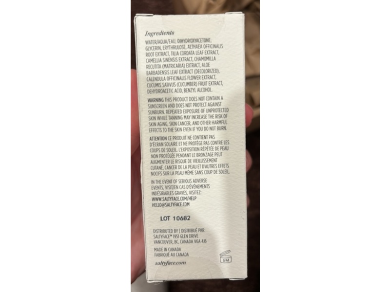 Saltyface Tanning Water Eau De Bronzage, Medium To Dark, 1 fl oz/30 mL