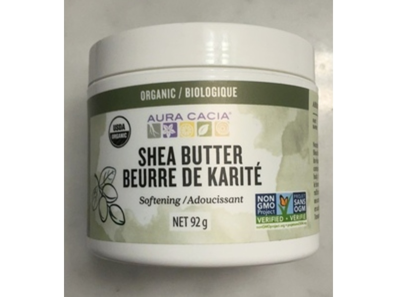 Aura Cacia Organic Shea Butter, 3.25 oz /92 g