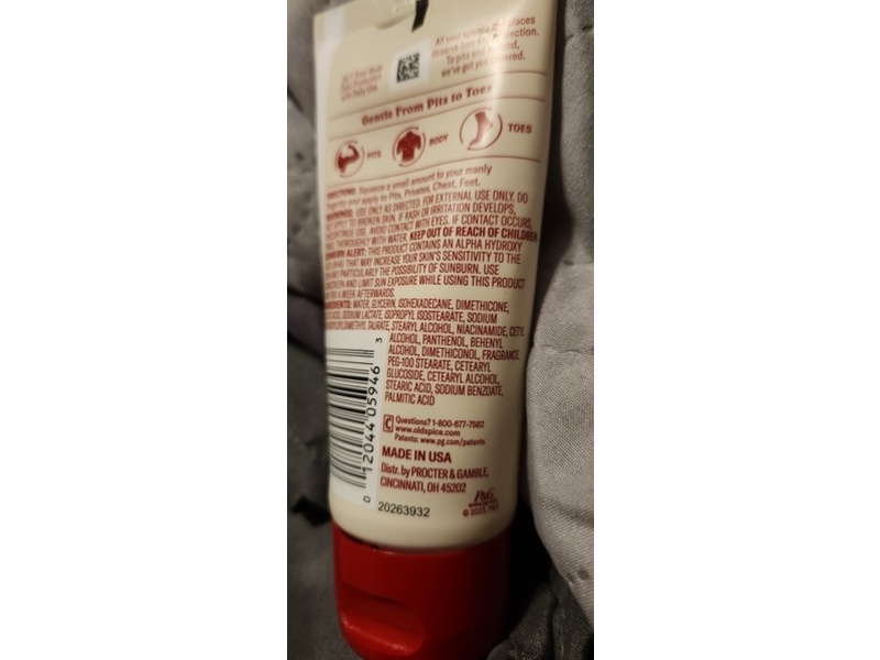 Old Spice Total Freshness Body Deodorant, Vanilla + Shea, 3.o oz/85 g