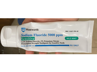 Sodium Fluoride Tooth Paste 5000 ppm, Sensitive Mild Mint, 3.4 fl oz/100 mL Wentworth (RX) - Image 3