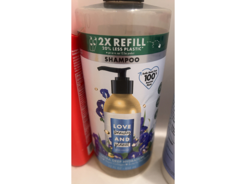 Love Beauty And Planet Pure Nourish Ultra Deep Hydration Shampoo, 22 fl oz/650 mL