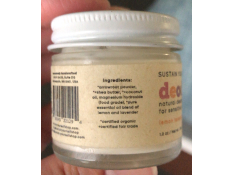 Sustain Yourself Deodorant Cream, Lemon Lavender, 1.5 oz/41 g