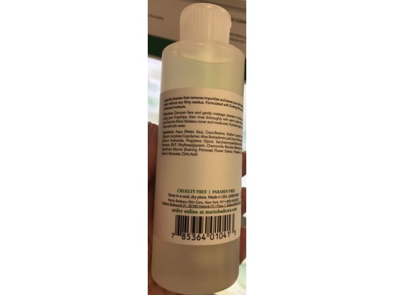 Mario Badescu Skin Care Gentle Foaming Cleanser, 6 fl oz/177 ml