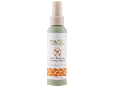 Nour.ish Don't Bug Me Keep Away Spray, Citronella + Eucalyptus, 4 oz/113 g