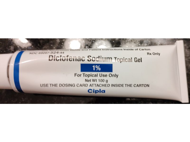 Diclofenac Sodium Topical Gel 1%, 100 g, Cipla(RX)