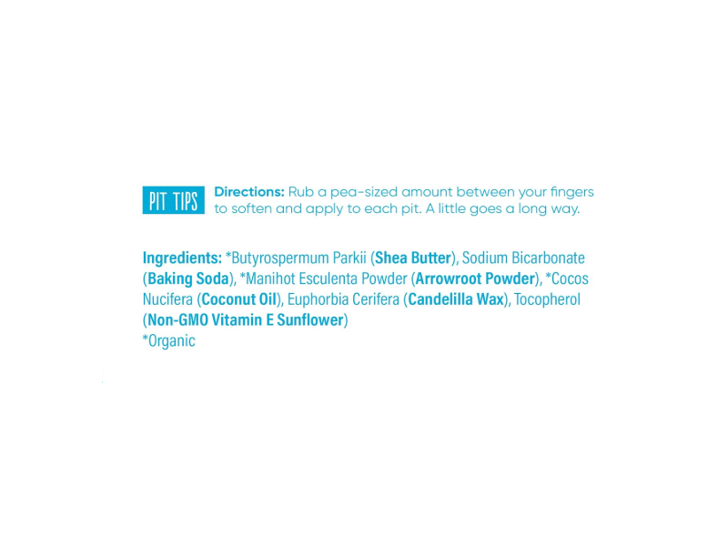 Primal Pit Paste Natural Deodorant, Unscented, 2 oz/58 g