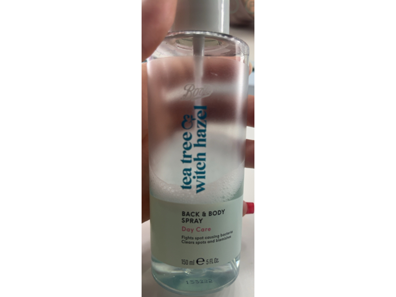 Boots Back & Body Spray, Tea Tree & Witch Hazel, 5 fl oz/150 mL
