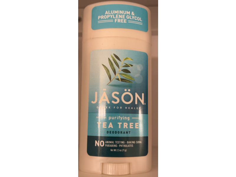 Jason Purifying Tea tree Deodorant, Aluminium & Propylene Glycol free, 2.5 oz/71 g
