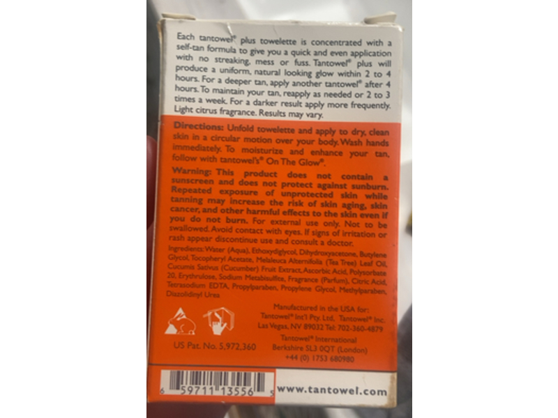 Tan Towel Self Tan Towelettes, 10 Count