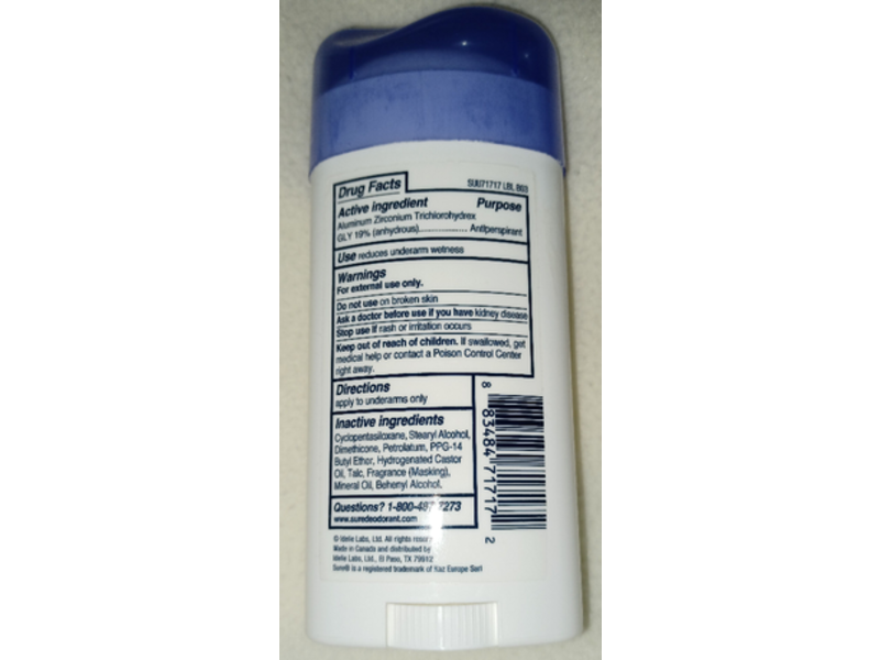 Sure Unscented Invisible Solid Deodorants & Antiperspirants, 2.6 oz/73 g