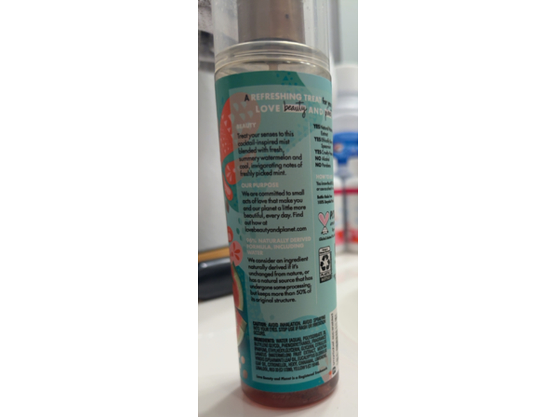 Beloved Fine Fragrance Body Mist, Watermelon & Mint Mojito, 8 fl oz