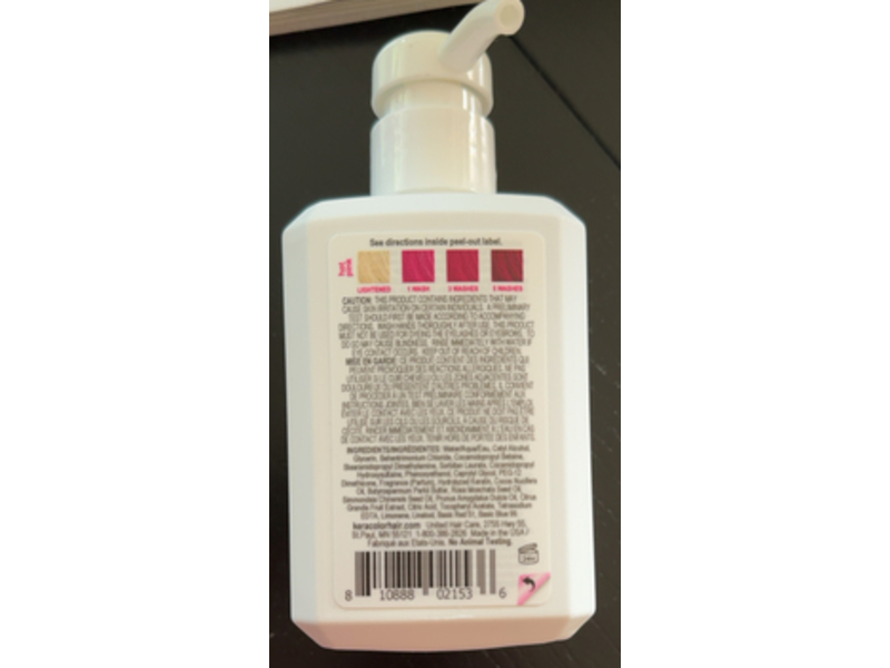 Keracolor Clenditioner Semi Permanent Hair Color, Hot Pink, 12 fl oz/355 mL