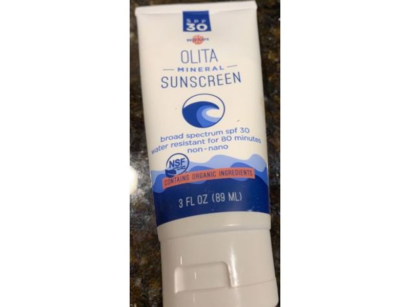 OLITA Mineral Sunscreen, SPF 30, 3 fl oz/89 mL