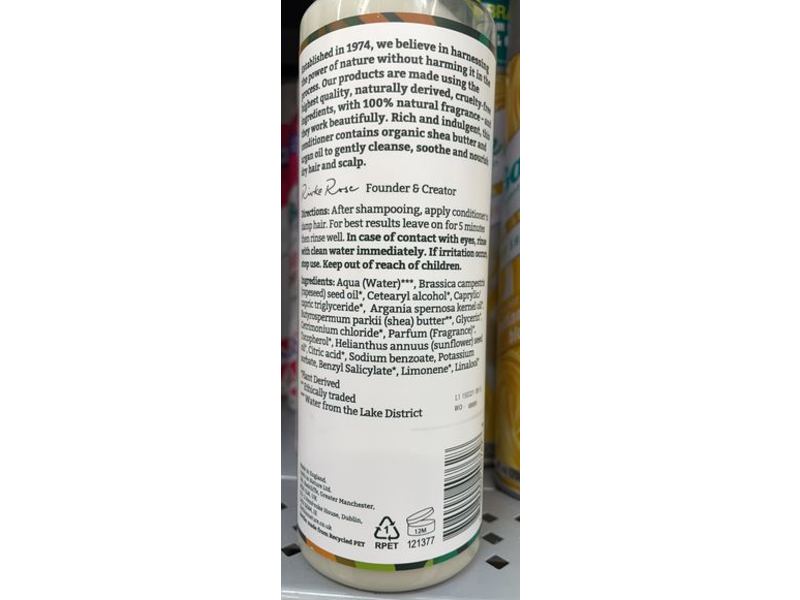 Faith In Nature Nourishing Conditioner, Shea & Argan, 13.5 fl oz/400 ml