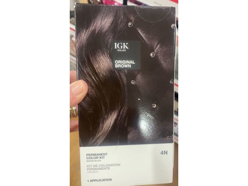 Igk Permanent Color Kit, 4N Original Brown, 1 Application