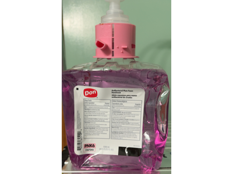 Don Antibacterial Plum Foam Handwash, 40.5 fl oz/1200 mL