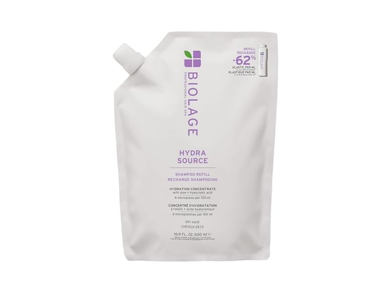 Biolage Hydra Source Shampoo Refill, 16.9 fl oz/500 mL