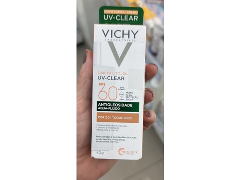 Vichy Capital Soleil UV-Clear Sunscreen, Colour 2.0, SPF 60, 40 g