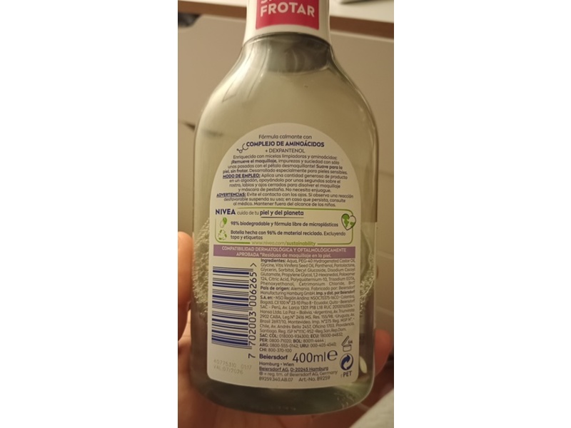 Nivea 3-In-1 Micellar Water, 400 mL