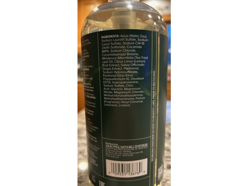 Tea Tree Thickening Shampoo, Lemon Sage, 33.8 fl oz/1 L