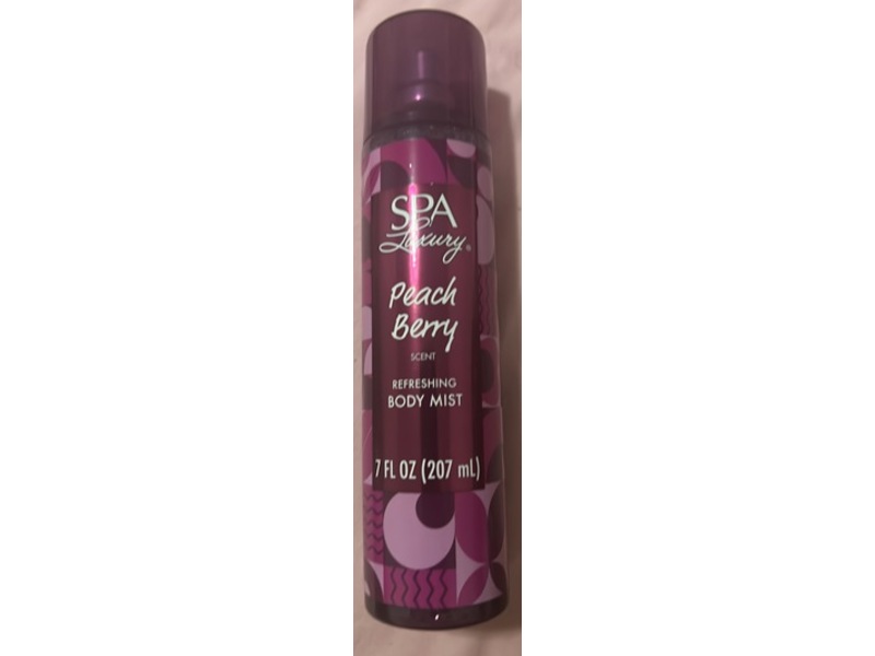 Spa Luxury Refreshing Body Mist, Peach Berry, 7 fl oz/207 mL