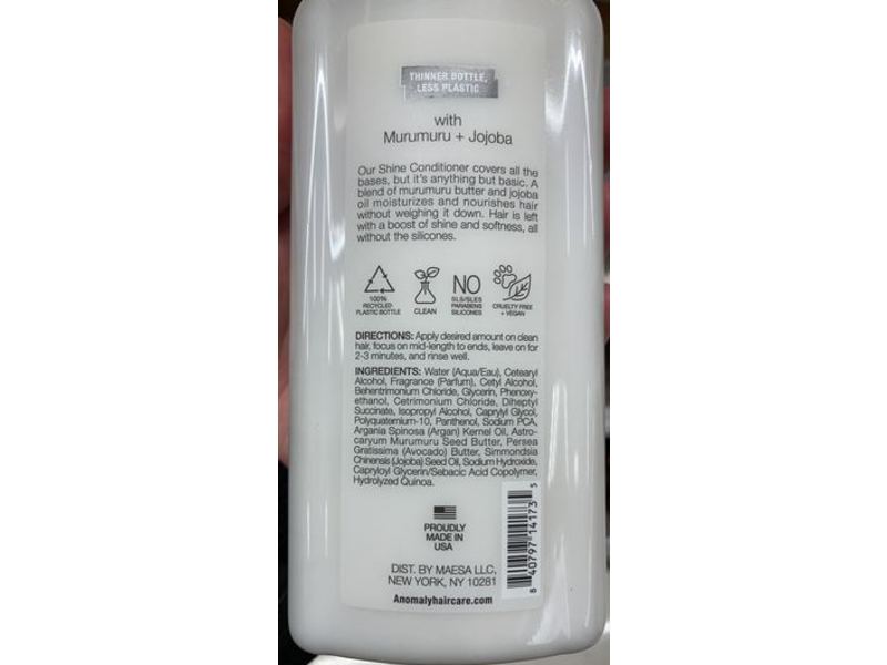 Anomaly Shine Conditioner, 11 fl oz/325 mL
