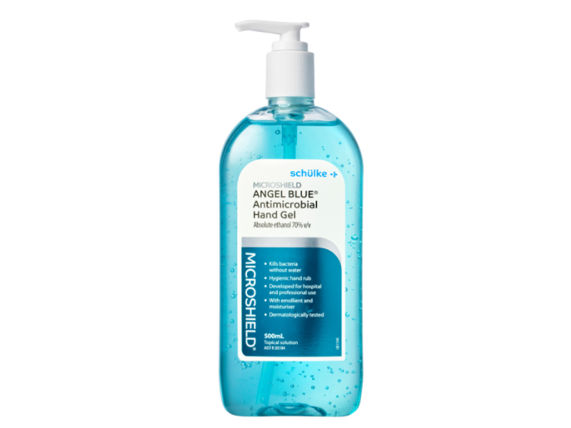 Schulke Angel Blue Antimicrobial Hand Gel, 500 mL