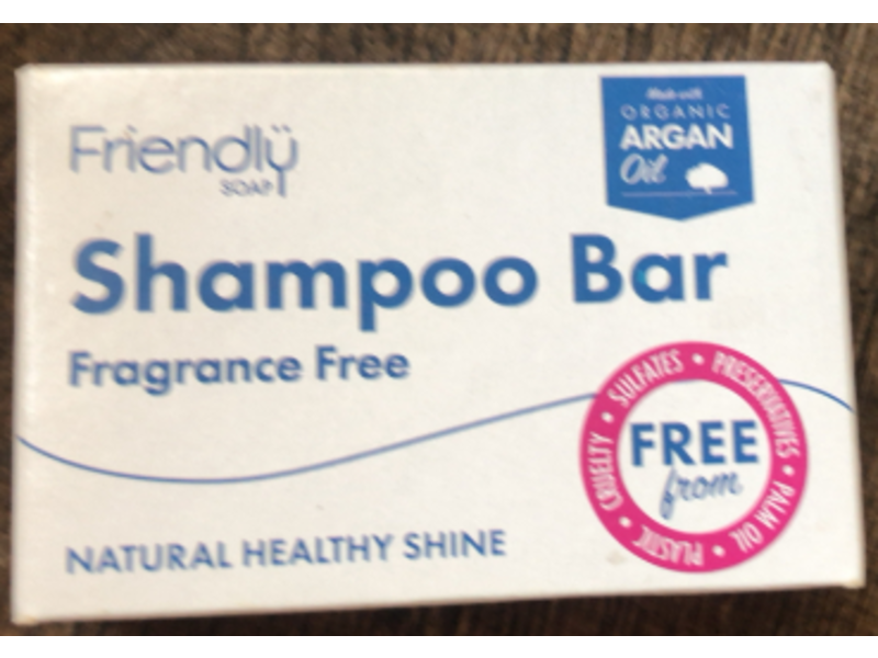 Friendly Soap Shampoo Bar, Organic Argan Oil, 3.35 oz/95 g