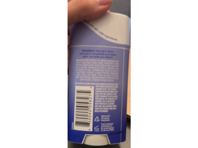 Lume Whole Body Deodorant, Invisible Cream Soft Powder, 2.2 oz/62 g