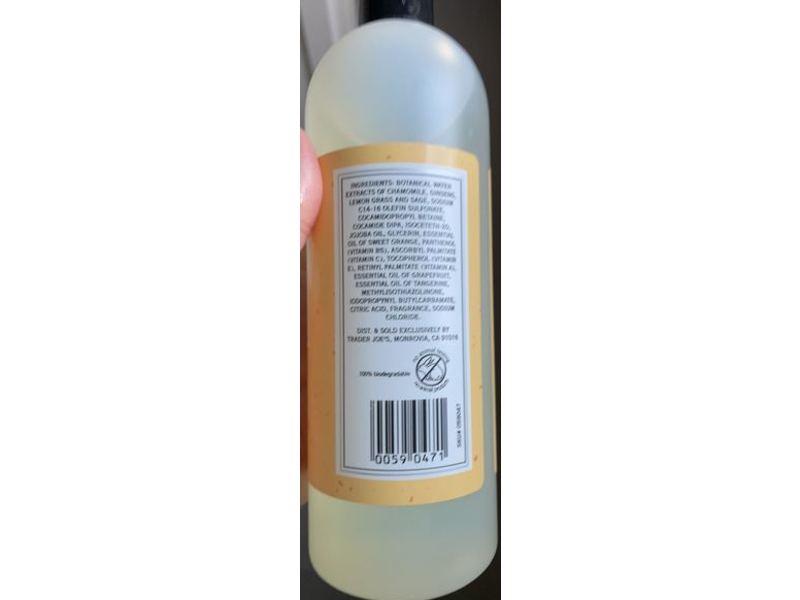 Trader Joe's Refresh Body Wash, Citrus, Vitamin C, 16 fl oz/473 mL