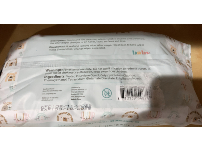 Baby Gear Fragrance Free Baby Wipes, 60 Count