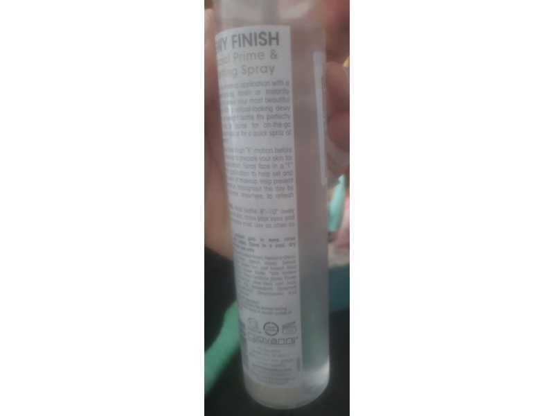Giovani Dewy Finish Facial Prime & Setting Spray, 5 fl oz
