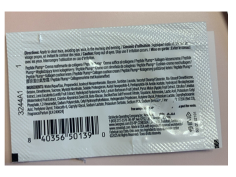 StriVectin Peptide Plump Collagen Cushion Cream, 0.03 fl oz/1 mL