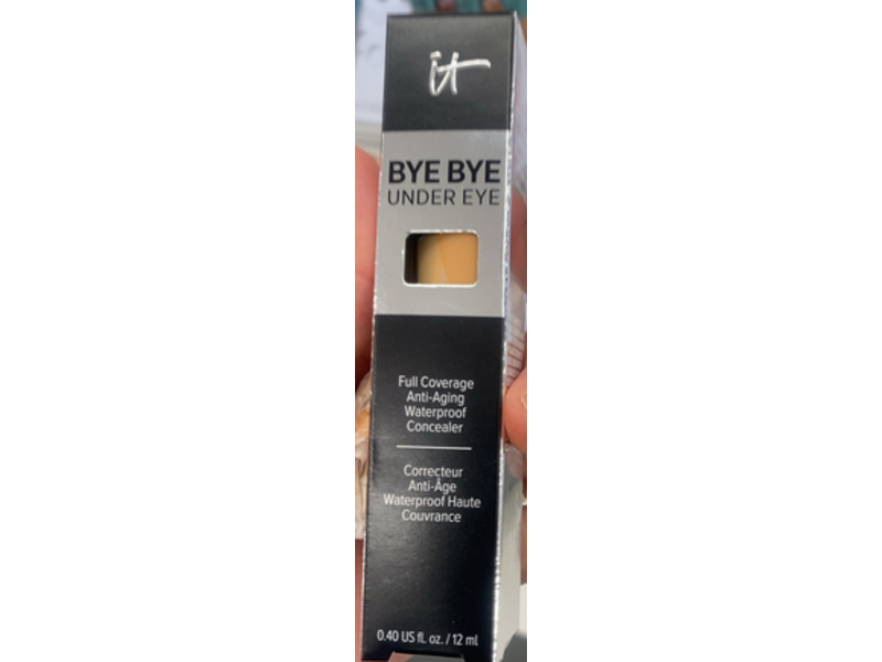 it Cosmetics Bye Bye Under Eye Full Coverage Anti-Aging Waterproof Concealer, 34.5 Rich Golden, 0.40 fl oz/12 mL