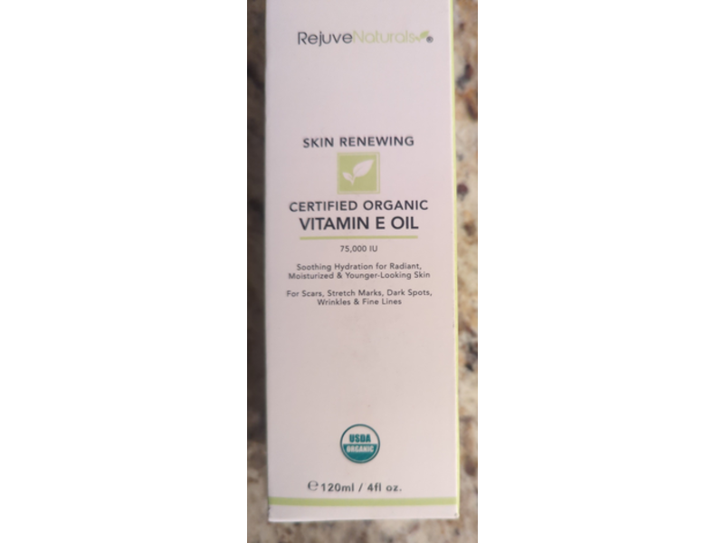 RejuveNaturals Skin Renewing Vitamin E Oil, 4 fl oz/120 mL