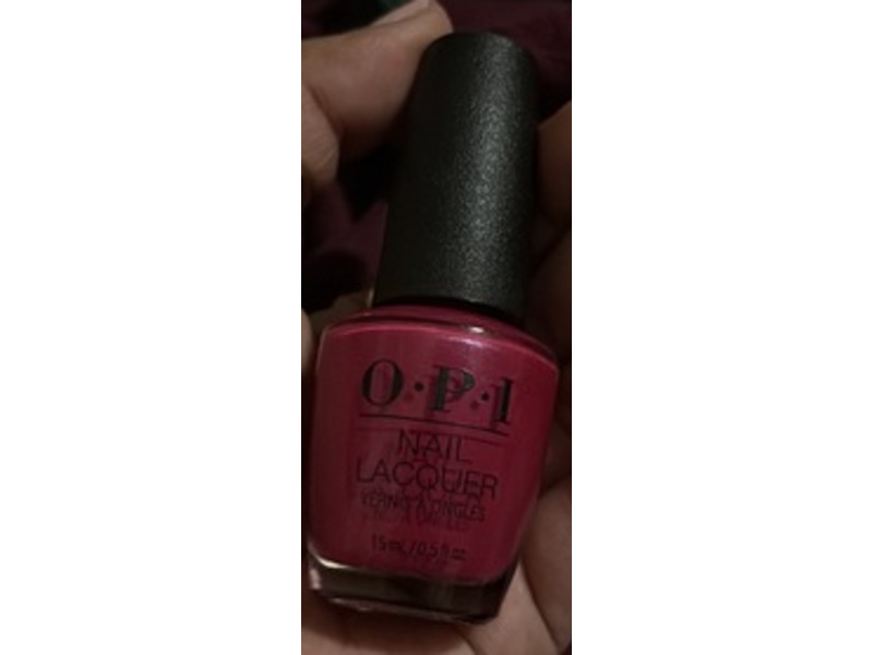 O.P.I Nail Lacquer, California Raspberry, 0.5 fl oz/15 mL