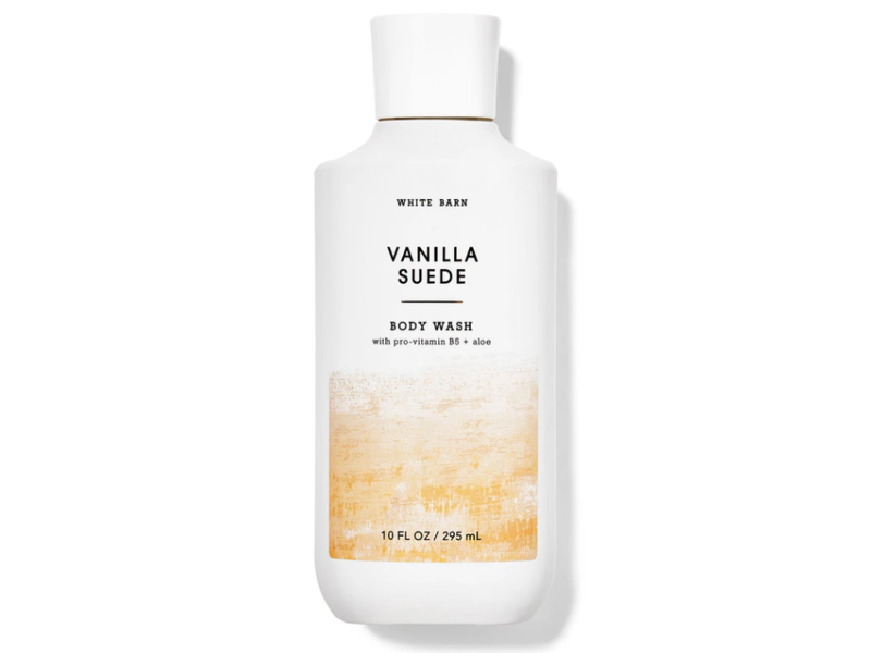 White Barn Body Wash Vanilla Suede, 10 fl oz/295 mL