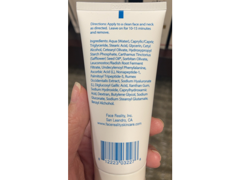 Face Reality Skincare Brighten-C Mask, 2.5 fl oz/73 mL