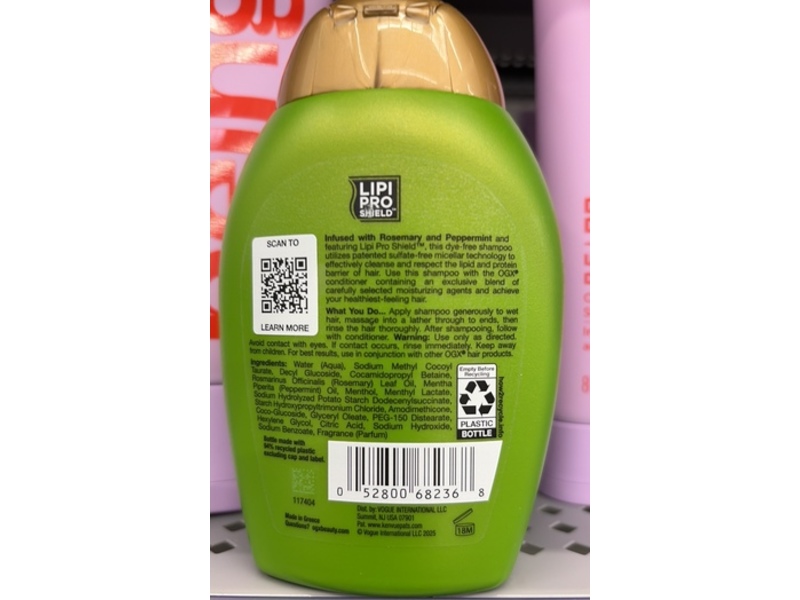 Ogx Clarifying Strength+ Shampoo, Rosemary Mint, 7.5 fl oz/220 mL