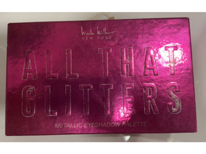 Nicole Miller All That Glitters Eyeshadow Palette, Magic Rosy, 0.69 oz/19.6 g