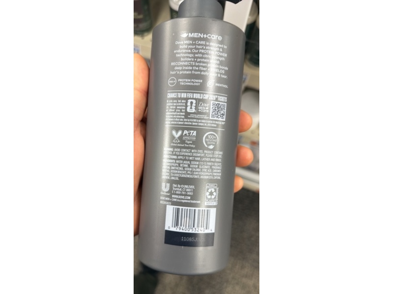 Dove Men+ Care Fresh Victory 2 In 1 Shampoo+Conditioner, 18 fl oz/532 mL