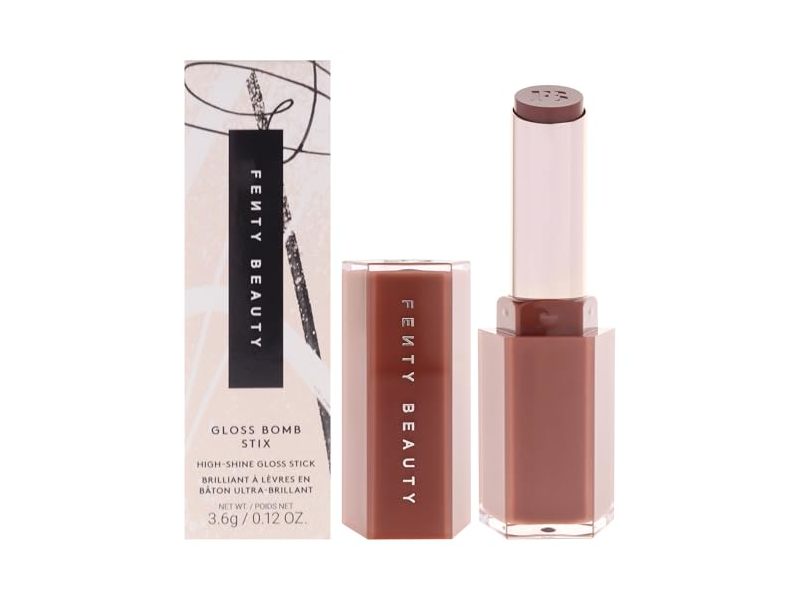 Fenty Beauty Gloss Bomb High-Shine Gloss Stix, 12 Rose Amber, 0.12 oz/3.6 g